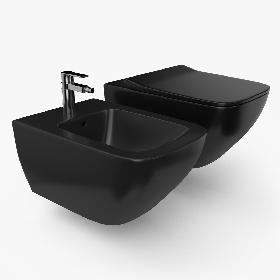 3D Venticello Toilet Bidet Black model